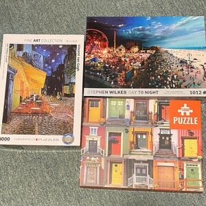 Puzzle - Three 1000 piece puzzles